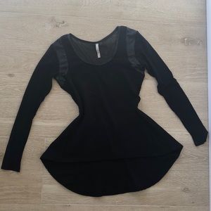 Kelly Peplum Long Sleeve Top